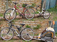 Deepdale Bike Hire Fleet - Seats, Tagalong and Double Buggy - A selection of child friendly accessories that allow the whole family to spend time together, enjoying the fresh air and keeping fit! All attach to adult bikes of your choice. Tag along - children from 4 to 8 years old. Childs seat - weight limit of 22kgs, recommended for infants over 9 months old. Double Buggy - weight limit of 44 kgs. Deepdale Bike Hire Fleet - Seats, Tagalong and Double Buggy - A selection of child friendly accessories that allow the whole family to spend time together, enjoying the fresh air and keeping fit! All attach to adult bikes of your choice. Tag along - children from 4 to 8 years old. Childs seat - weight limit of 22kgs, recommended for infants over 9 months old. Double Buggy - weight limit of 44 kgs.