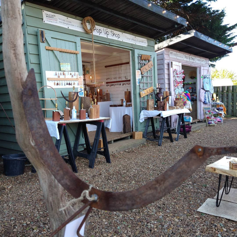 Our beach hut pop up shops available in Pink, Green, Blue or Cherry - Pop Up Shops at Dalegate Market, Burnham Deepdale, Norfolk, PE31 8FB, England, United Kingdom, UK