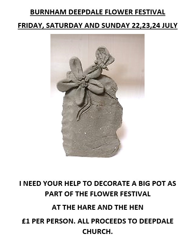 Big Pot Decorating | Philippa at The Hare & The Hen needs your help to decorate a Big Pot, as part of the Seasons of the Year Flower Festival at St Mary’s Church, Burnham Deepdale. - Dalegate Market | Shopping & Café, Burnham Deepdale, North Norfolk Coast, England, UK Big Pot Decorating | Philippa at The Hare & The Hen needs your help to decorate a Big Pot, as part of the Seasons of the Year Flower Festival at St Mary’s Church, Burnham Deepdale. - Dalegate Market | Shopping & Café, Burnham Deepdale, North Norfolk Coast, England, UK